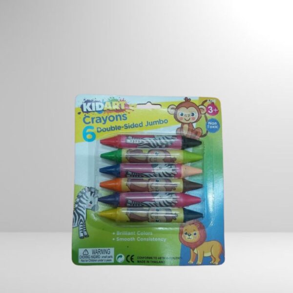 Kidart Double Sided Jumbo 6 Crayons
