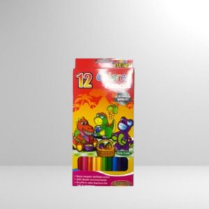 Kid Art Color Pencils Dinosaur Design