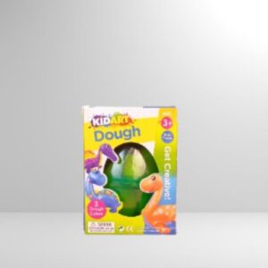 Kid Art Dough 4 Colors 60g + 2 Dinosaur Molds in Egg Color Box