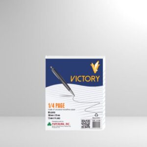 VICTORY White Quiz Pad 1/4 Pad