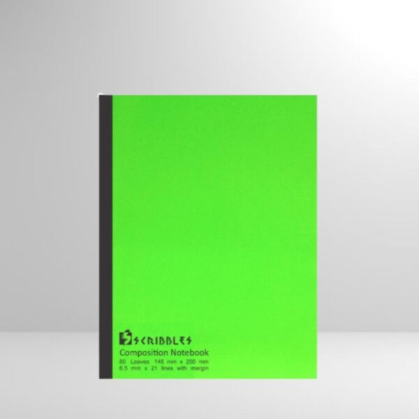 Scribbles Composition Notebook 80 Leaves