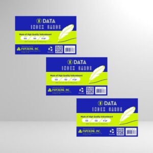 Data White Index Card