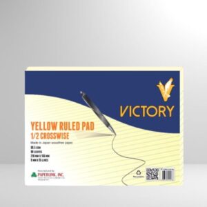 VICTORY Yellow Pad 1/2 Crosswise